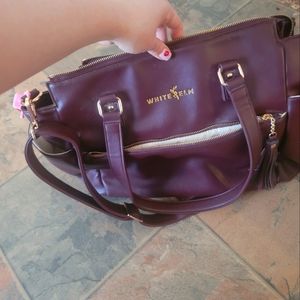 White Elm Gemini bag plum